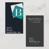 Vet grafisch monogram - Kunstdirecteur Visitekaartje (Voorkant / Achterkant)