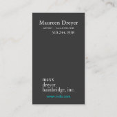 Vet grafisch monogram - Kunstdirecteur Visitekaartje (Achterkant)