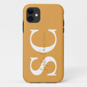 Vet grafisch typografie initiaal Case-Mate iPhone case (Achterkant)