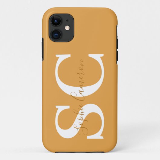 Vet grafisch typografie initiaal Case-Mate iPhone case (Achterkant)