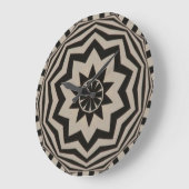 Vet grafisch zwart/wit slot grote klok (Hoek)