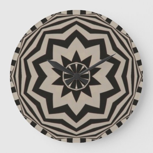 Vet grafisch zwart/wit slot grote klok (Voorkant)