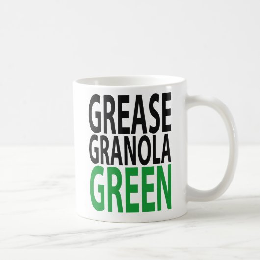 vet, granola, GREEN! Koffiemok (Rechts)