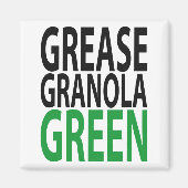 vet, granola, GREEN! Magneet (Voorkant)