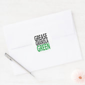 vet, granola, GREEN! Ronde Sticker (Envelop)