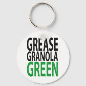 vet, granola, GREEN! Sleutelhanger (Voorkant)