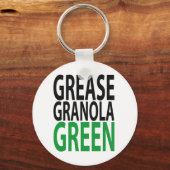 vet, granola, GREEN! Sleutelhanger (Voorkant)