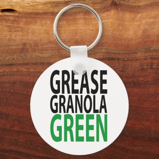 vet, granola, GREEN! Sleutelhanger (Voorkant)