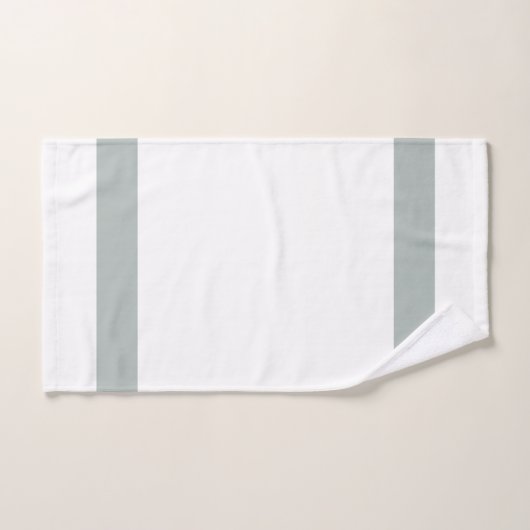 Vet grijs en wit met optioneel monogram bad handdoek (Handdoek)