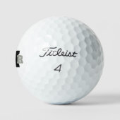 Vet Grijs en Zwart Monogram Titleist VI Golfballen (Logo)