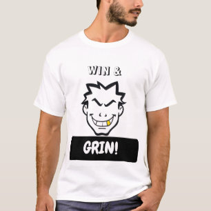 Vet Grinning Cartoon Gezicht - Win & Grin T-shirt