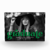 Vet Groen Afstuderen voor Typografie Fotoblokken (Voorkant)