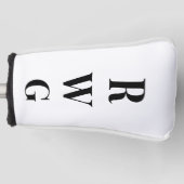 Vet Groot Monogram Golfheadcover (Voorkant)