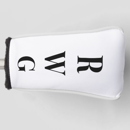Vet Groot Monogram Golfheadcover (Voorkant)