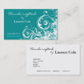 Vet Grunge Curls Handgemaakt door douanefraften Visitekaartje (Voorkant / Achterkant)