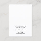 Vet handgeschreven Handgeschreven Manuscript Witte Visitekaartje (Achterkant)