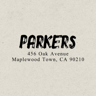 Vet Handgeschreven penseel Eenvoudig Zelfinktende Stempel