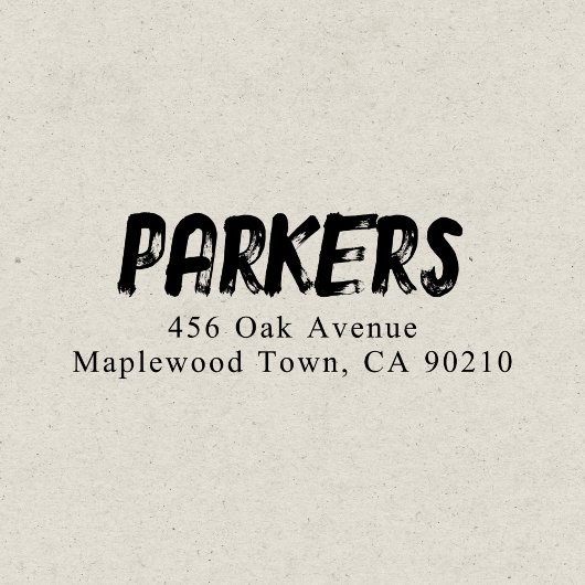 Vet Handgeschreven penseel Eenvoudig Zelfinktende Stempel