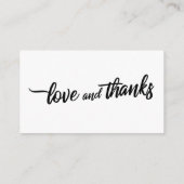 Vet Handschrift Script op Bruiloft Registry Kaarte Informatiekaartje (Achterkant)