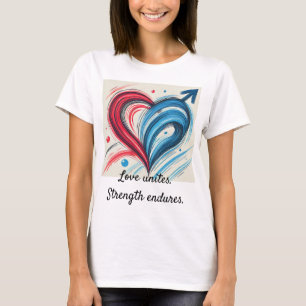 Vet Hart Kracht – Liefde verenigt, Kracht verdraag T-shirt