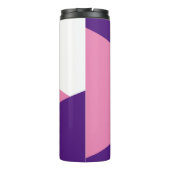 Vet Hart Paarse Roze Dankbaarheid Bevestigingen Thermosbeker (Achterkant)