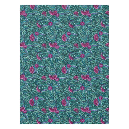 Vet Hedendaags Bloemen Tafelkleed (Voorkant)