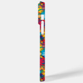 Vet hedendaags bloemenpatroon Levendige madeliefje Case-Mate iPhone Case (Achterkant / Links)