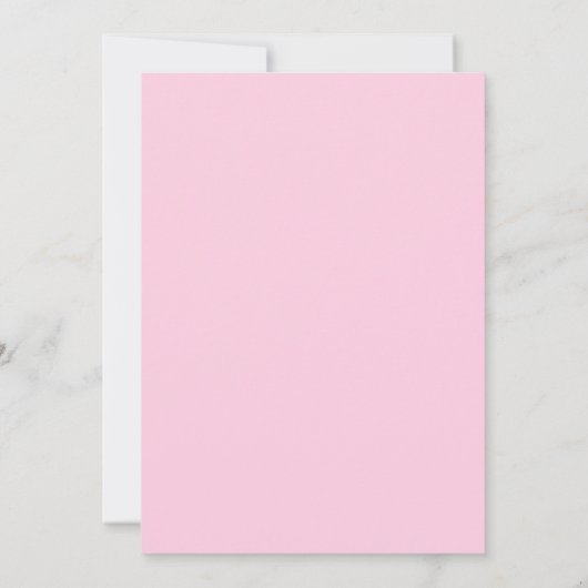 Vet heet roze blauw bloemenboog chique vrijgezelle kaart (Achterkant)