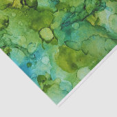 Vet, helder en groen Abstract kunstpatroon Tissuepapier (Detail)