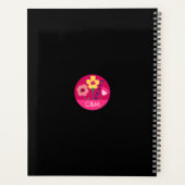 Vet & Helder Fuchsia Roze Lente Bloemen Bruiloft Planner (Achterkant)