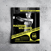 Vet Helder Geel Personal Trainer Foto Flyer