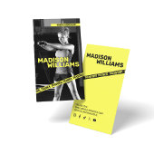 Vet Helder Geel Personal Trainer Foto Visitekaartje