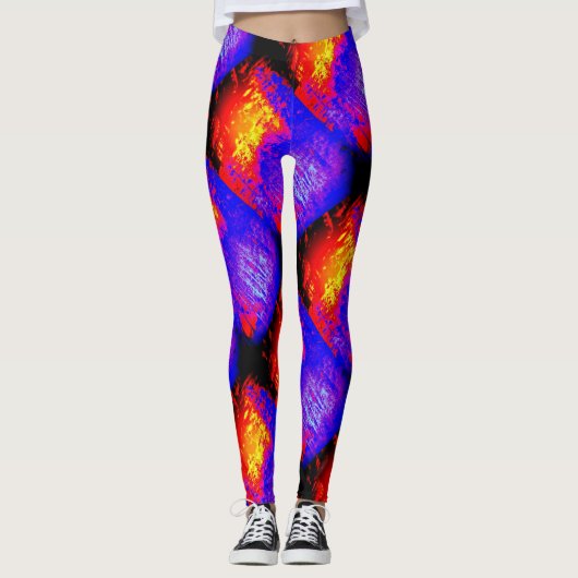 Vet, helder, meerkleurig leggings (Voorkant)