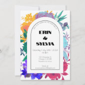 Vet & Helder Regenboog Botanische Wildflower Bruil Kaart (Voorkant)