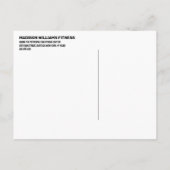 Vet Helder Roze Personal Trainer Foto Briefkaart (Achterkant)