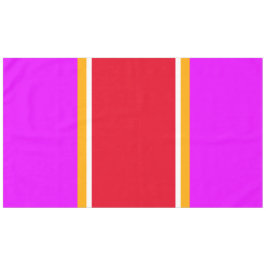 Vet Helder Roze Rood Geel Wit Racing Stripes Tafelkleed