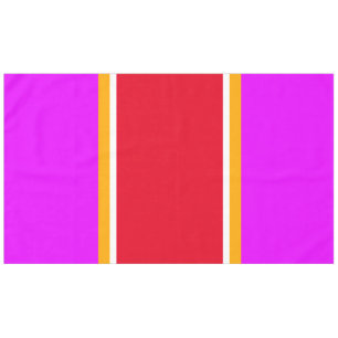 Vet Helder Roze Rood Geel Wit Racing Stripes Tafelkleed