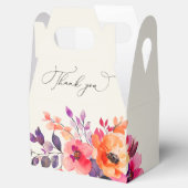 Vet Helder Roze Sinaasappel Waterverf Vrijgezellen Bedankdoosjes (Geopend)