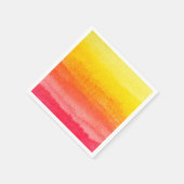 Vet Helder Sinaasappel Geel Ombre Waterverf Servetten (Hoek)