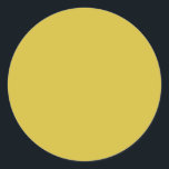Vet, helder, vast gele, moderne bruiloft blanco ronde sticker<br><div class="desc">Vet,  heldere,  vaste gele,  moderne Sticker voor de klassieke ronde bruiloft</div>