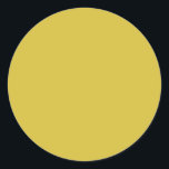 Vet, helder, vast gele, moderne bruiloft blanco ronde sticker<br><div class="desc">Vet,  heldere,  vaste gele,  moderne Sticker voor de klassieke ronde bruiloft</div>