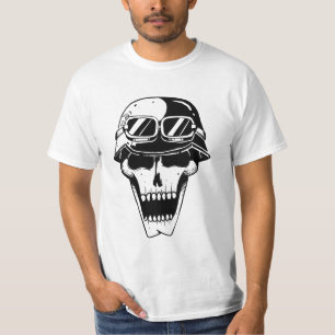 Vet Helm Grafisch Motief  T-shirt