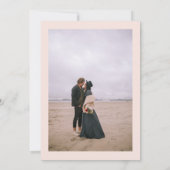 Vet herfst oversize bloemige waterverf foto bruilo kaart (Achterkant)