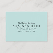 Vet herhalen Makeup Salon Nails Eyelashes Roze Visitekaartje (Achterkant)