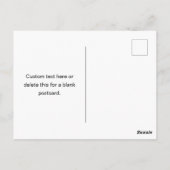 Vet Herhalende bewerkbare naam | Eenvoudig zwart w Briefkaart (Achterkant)