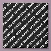 Vet Herhalende bewerkbare naam | Eenvoudig zwart w Magneet