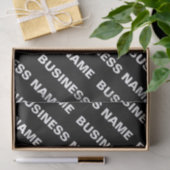 Vet Herhalende bewerkbare naam | Eenvoudig zwart w Tissuepapier (Geschenk)