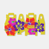 Vet Hibiscus Bloemen Bedankt Party Favor Boxes Bedankdoosjes (Uitgevouwen)