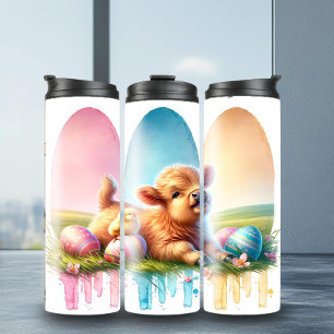 Vet Hoogland Koe Paaspenseelstreek Tumbler Thermosbeker
