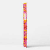 Vet Hot Roze Sinaasappel Elegant Bloemen iPhone 6 Case-Mate iPhone Case (Achterkant / Rechts)